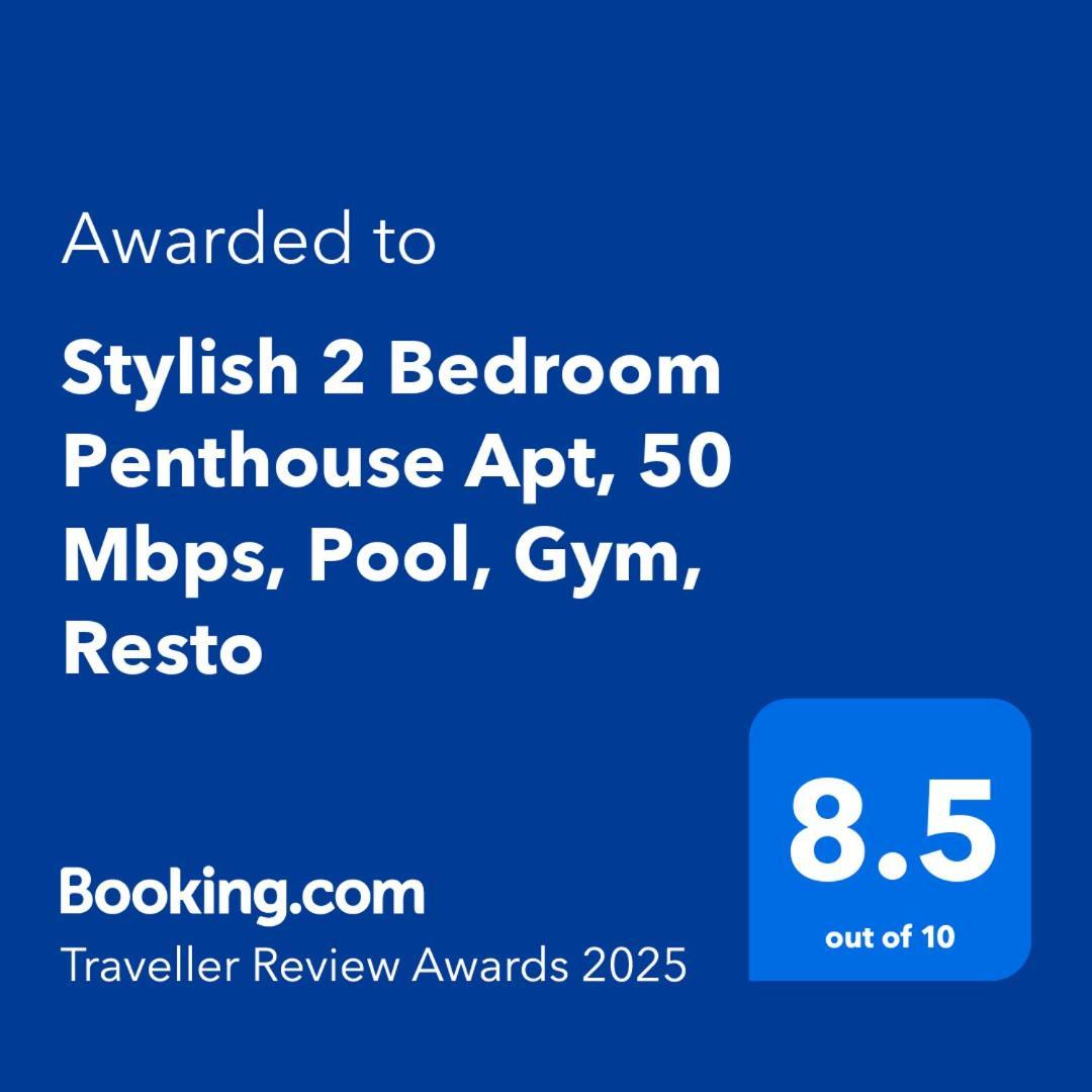 Stylish 2 Bedroom Penthouse Apt, Newly Refreshed, 50 Mbps, Pool, Gym, Resto 庫塔 外观 照片